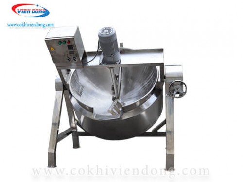 chảo xào nhân bánh trung thu dùng gas