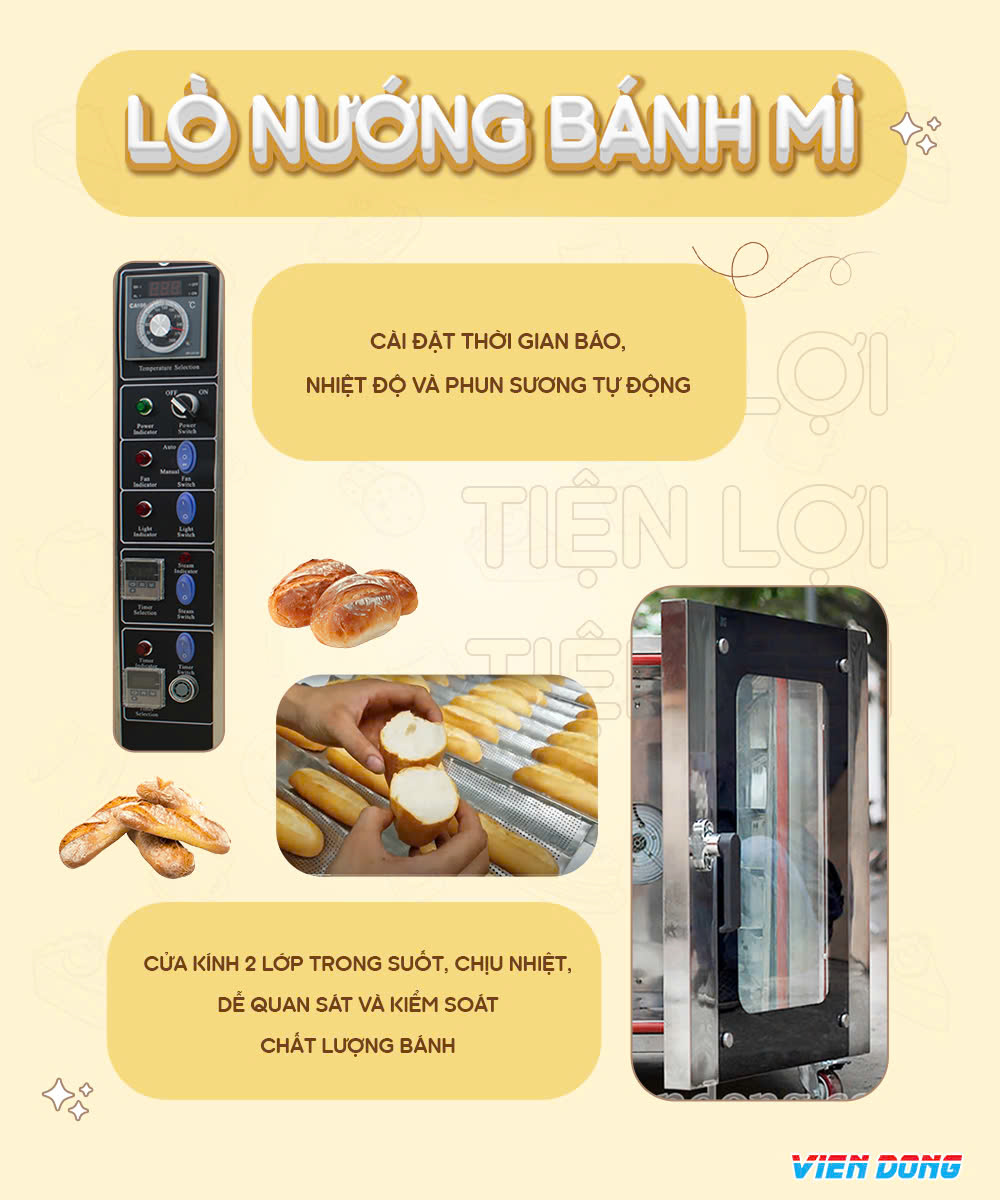 Lò nướng bánh mì 8 khay