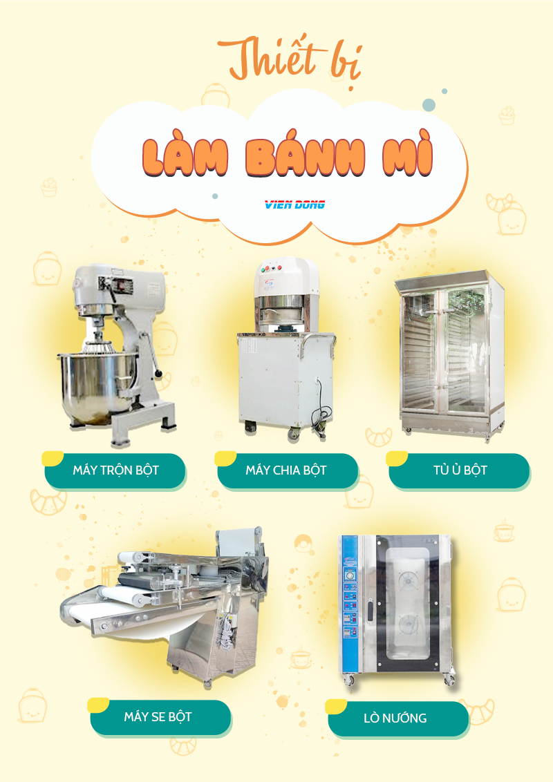 Dây chuyền làm bánh mì 2024