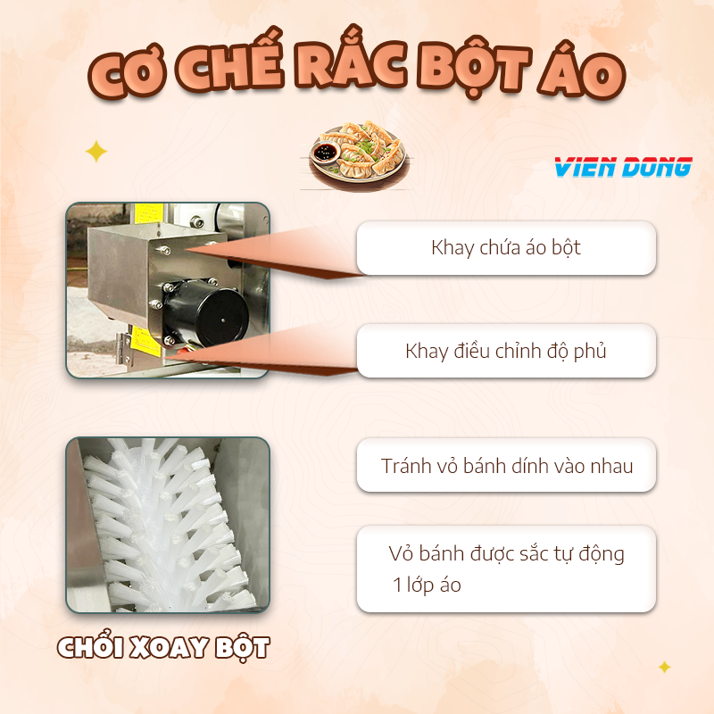 Máy làm vỏ bánh gối