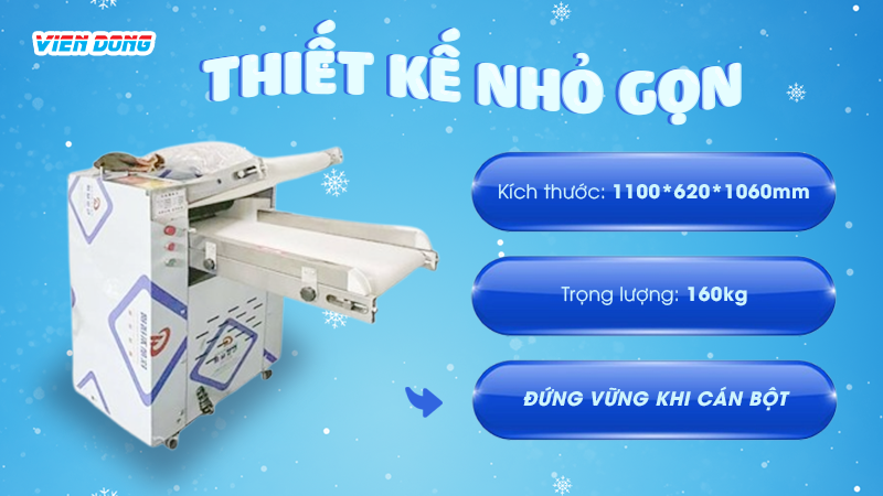 Máy cán bột 1 chiều băng tải M350