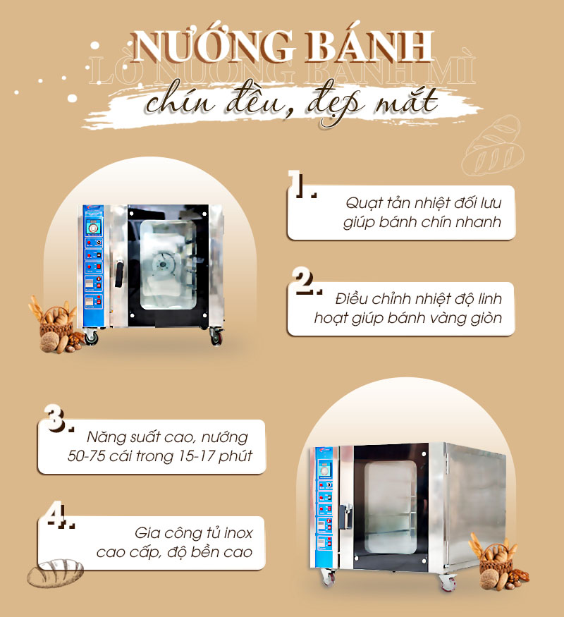 lò nướng bánh mì công nghiệp