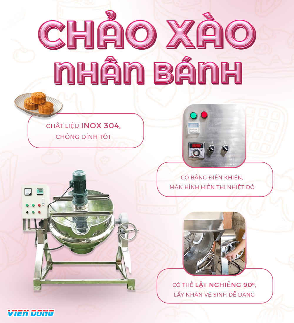 chảo xảo nhân bánh trung thu