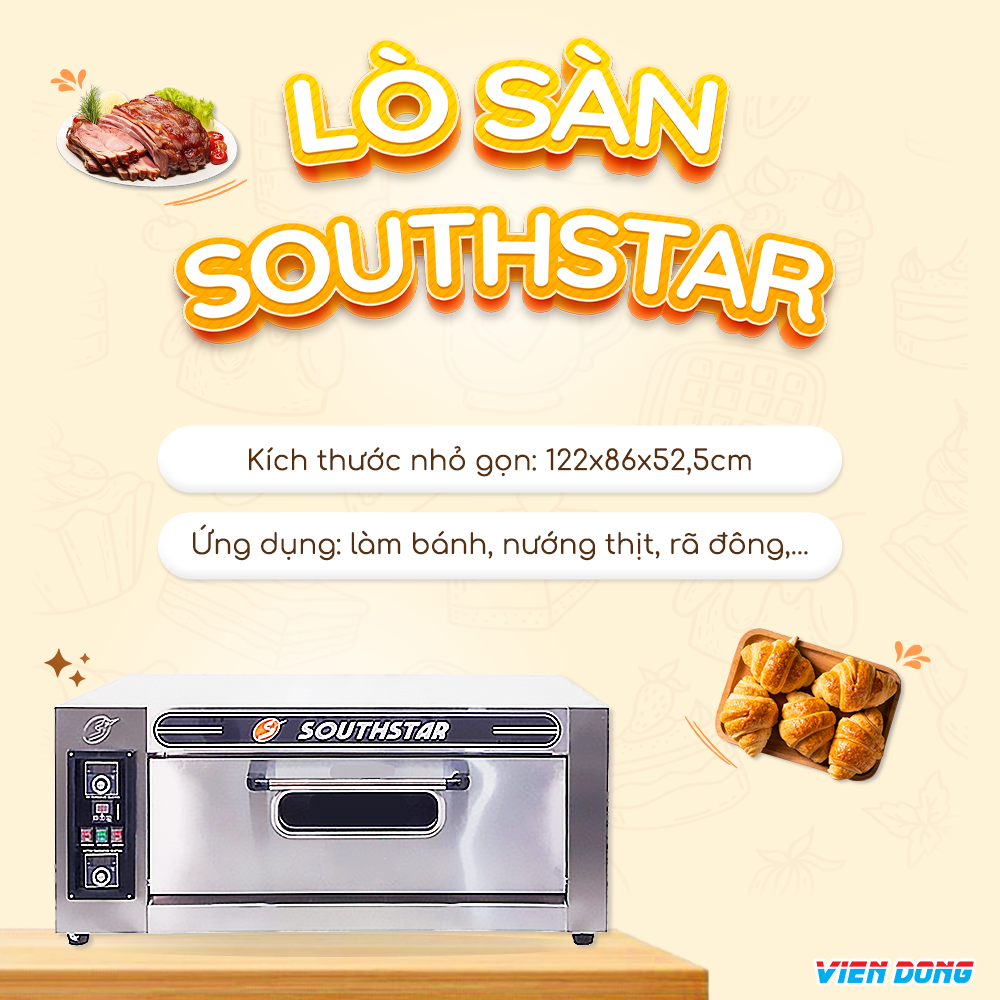 lò nướng southstar 1 tầng 1 khay