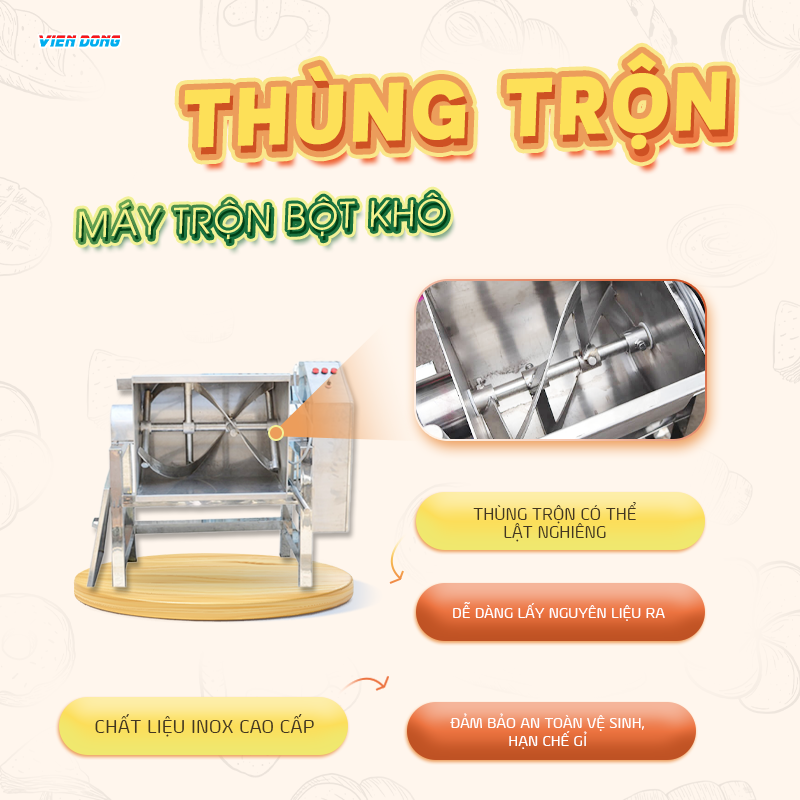 Máy trộn bột khô