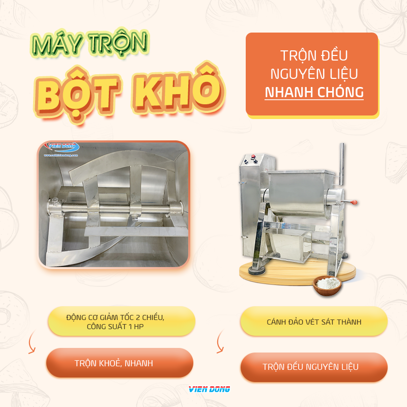 Máy trộn bột khô