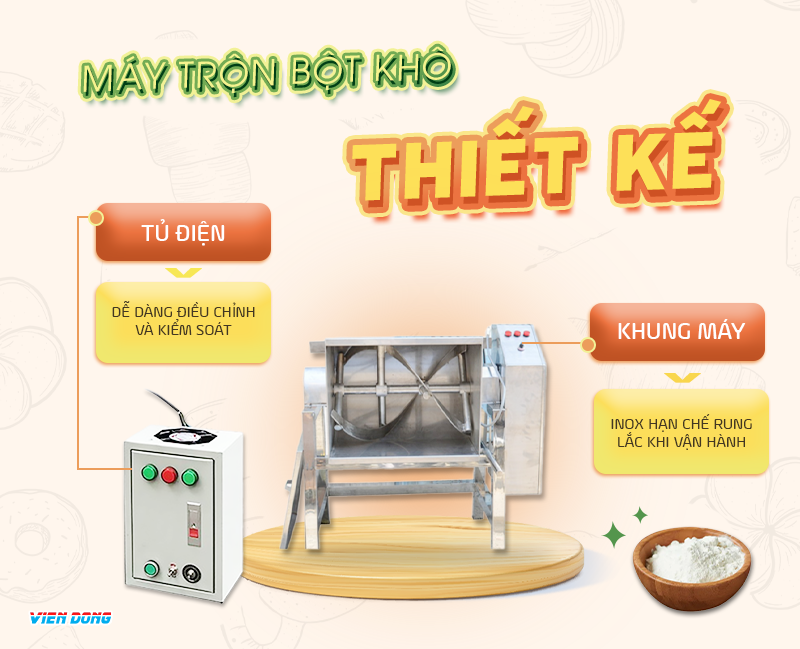 Máy trộn bột khô