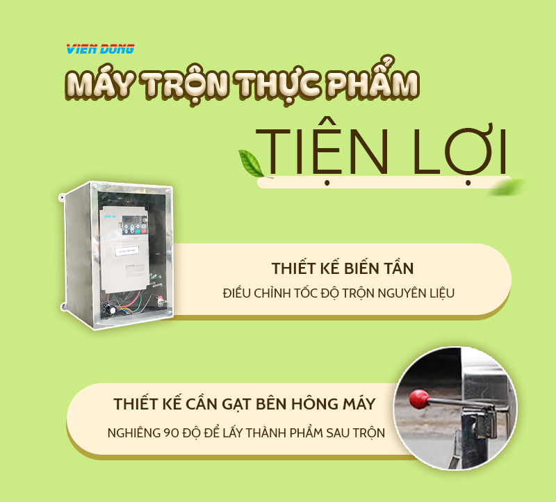 máy trộn bột nằm ngang