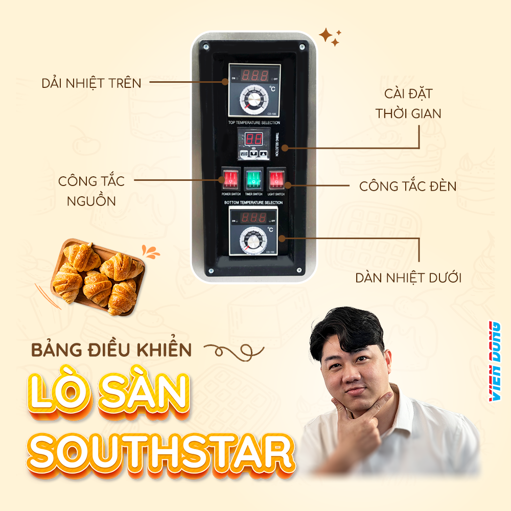 lò nướng southstar 1 tầng 1 khay