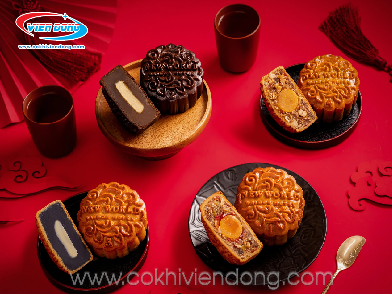 chảo xào nhân bánh trung thu