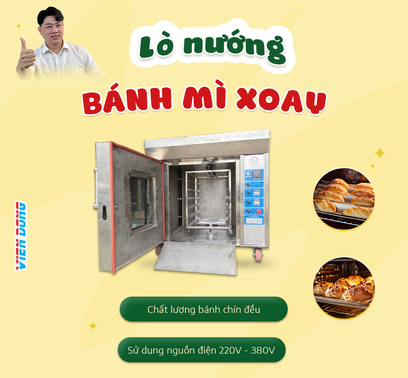 Giá lò nướng bánh mì công nghiệp