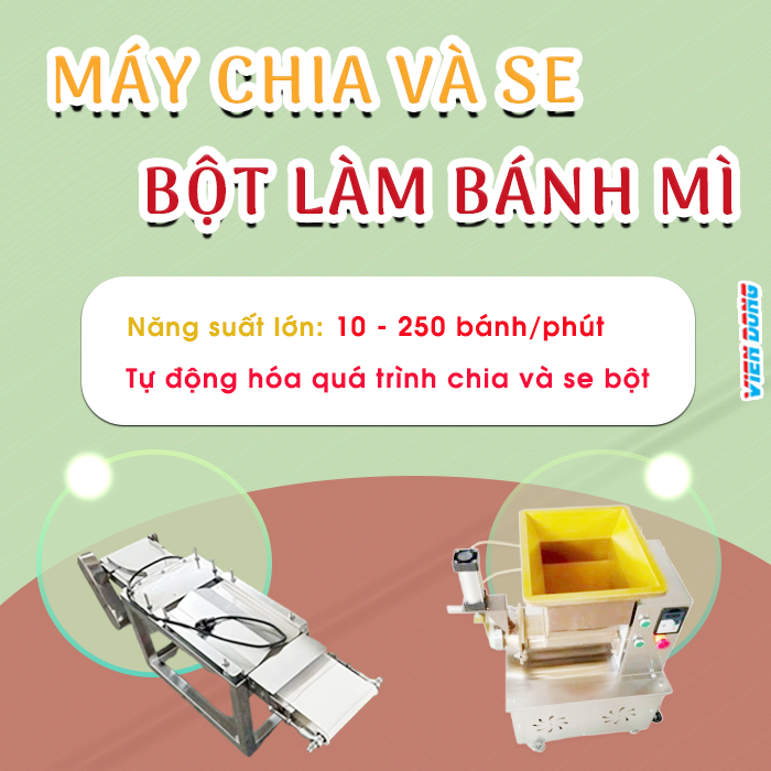 Máy chia và se bột làm bánh mì